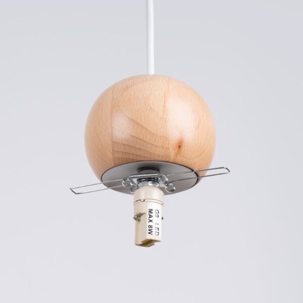 Pendant Lamp Pekka 1 White/natural Wood - Image 5
