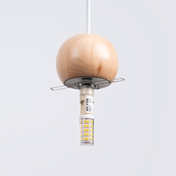 Pendant Lamp Pekka 1 White/natural Wood - Image 6