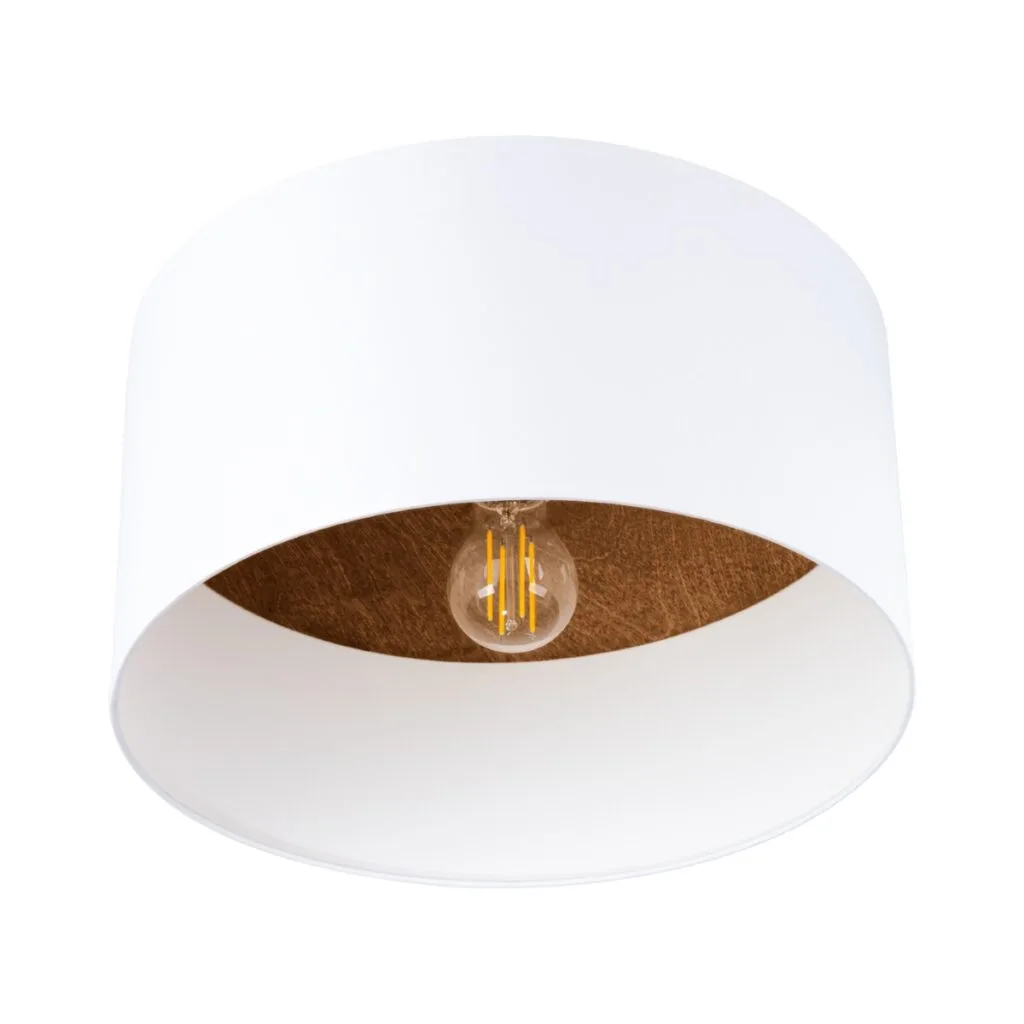 Telesto Ceiling Light - White / Dark Brown