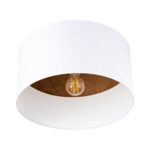 Ceiling Lamp Telesto White / Dark Brown Large Ceiling Lights Great Lighting UK Ltd