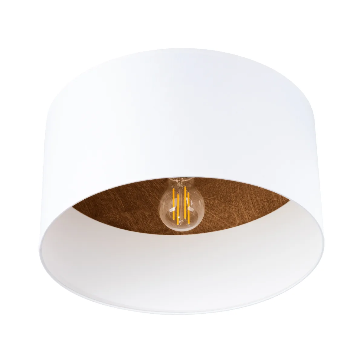 Telesto Ceiling Light - White / Dark Brown Modern Large Ceiling Lights Great Lighting UK Ltd