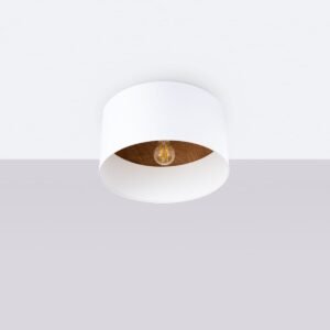 Telesto Ceiling Light - White / Dark Brown Modern Large Ceiling Lights Great Lighting UK Ltd