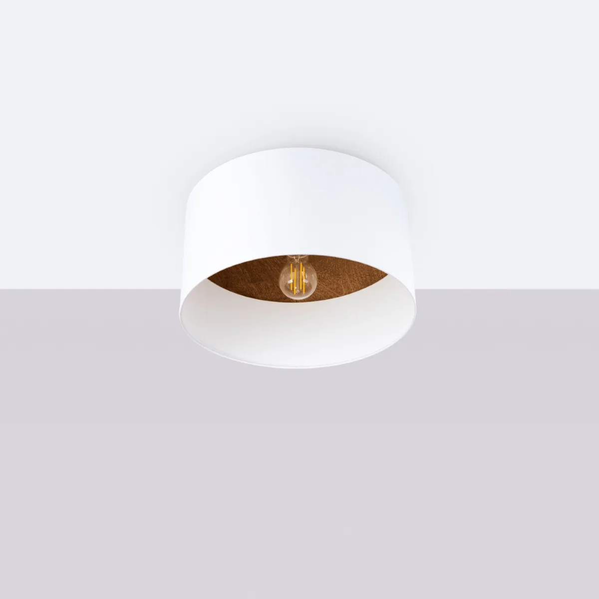 Telesto Ceiling Light - White / Dark Brown Modern Large Ceiling Lights Great Lighting UK Ltd