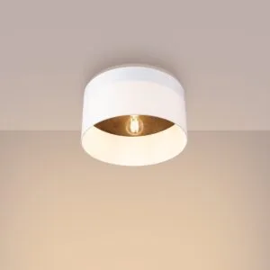 Telesto Ceiling Light - White / Dark Brown Modern Large Ceiling Lights Great Lighting UK Ltd