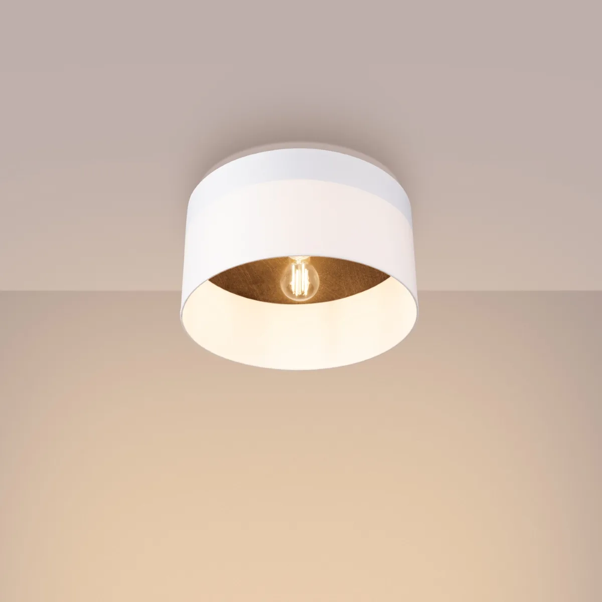 Telesto Ceiling Light - White / Dark Brown Modern Large Ceiling Lights Great Lighting UK Ltd
