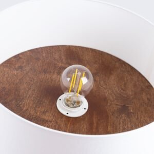 Telesto Ceiling Light - White / Dark Brown Modern Large Ceiling Lights Great Lighting UK Ltd