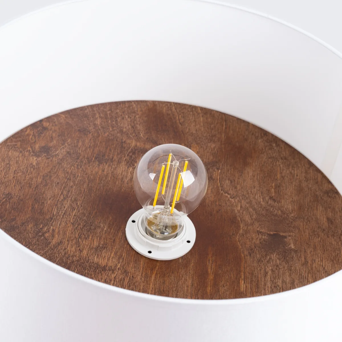 Telesto Ceiling Light - White / Dark Brown Modern Large Ceiling Lights Great Lighting UK Ltd