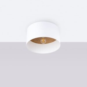 Telesto Ceiling Light - White / Natural Bedroom Ceiling Lights Great Lighting UK Ltd