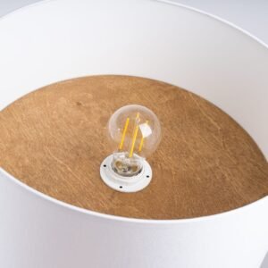 Telesto Ceiling Light - White / Natural Bedroom Ceiling Lights Great Lighting UK Ltd