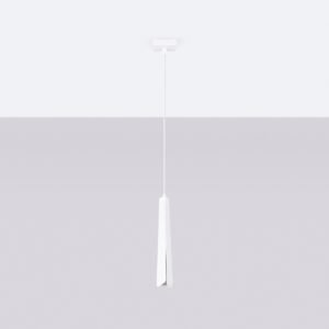 Pendant Lamp Prysm 1 White Modern Single Pendants Great Lighting UK Ltd