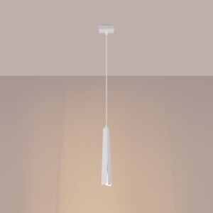Pendant Lamp Prysm 1 White Modern Single Pendants Great Lighting UK Ltd