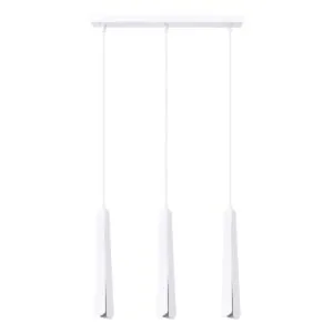 Prysm 3-Light Pendant - White / B Bar & Linear Pendant Lights Great Lighting UK Ltd