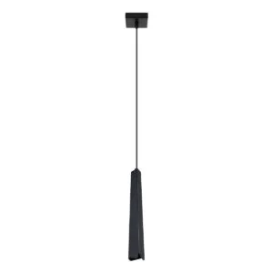 Prysm Single Pendant - Black Bedroom Cylinder Pendants Great Lighting UK Ltd