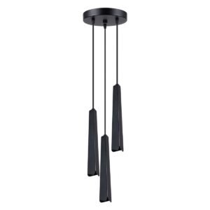 Pendant Lamp Prysm 3p Black Multi Pendants Great Lighting UK Ltd
