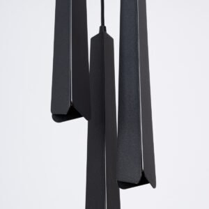 Pendant Lamp Prysm 3p Black Multi Pendants Great Lighting UK Ltd