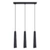 Pendant Lamp Prysm 3l Black Multi Pendants Great Lighting UK Ltd