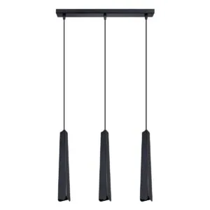 Prysm 3-Light Pendant - Black / B Bar & Linear Pendant Lights Great Lighting UK Ltd