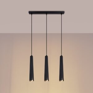 Pendant Lamp Prysm 3l Black Multi Pendants Great Lighting UK Ltd