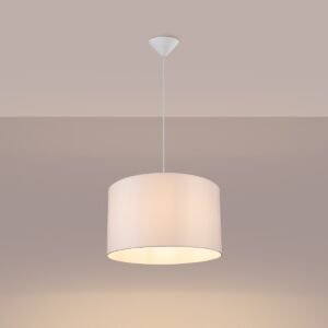 Pendant Lamp Nova 40 White Shade Pendants Great Lighting UK Ltd