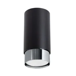Ceiling Lamp Nero 12,5 Black / Chrome Black & Chrome Lights Great Lighting UK Ltd