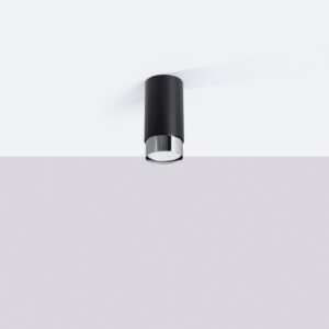 Ceiling Lamp Nero 12,5 Black / Chrome Single Ceiling Lights Great Lighting UK Ltd
