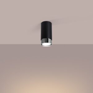 Ceiling Lamp Nero 12,5 Black / Chrome Single Ceiling Lights Great Lighting UK Ltd