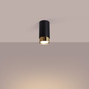 Ceiling Lamp Nero 12,5 Black / Gold Single Ceiling Lights Great Lighting UK Ltd