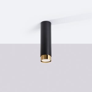 Ceiling Lamp Nero 22,5 Black / Gold Single Ceiling Lights Great Lighting UK Ltd