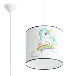 Unicorn 30cm Pendant Children and Nursery Lights Great Lighting UK Ltd