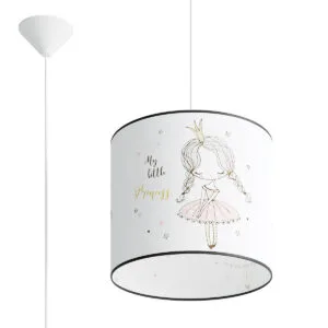 Princess 30cm Pendant Children and Nursery Lights Great Lighting UK Ltd