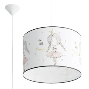 Princess 40cm Pendant Children and Nursery Lights Great Lighting UK Ltd