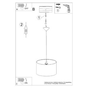 Princess 40cm Pendant Children and Nursery Lights Great Lighting UK Ltd