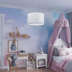 Princess 40cm Pendant Children and Nursery Lights Great Lighting UK Ltd
