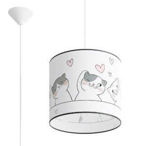 Pendant Lamp Cat 30 Nursery & Bedroom Pendants Great Lighting UK Ltd