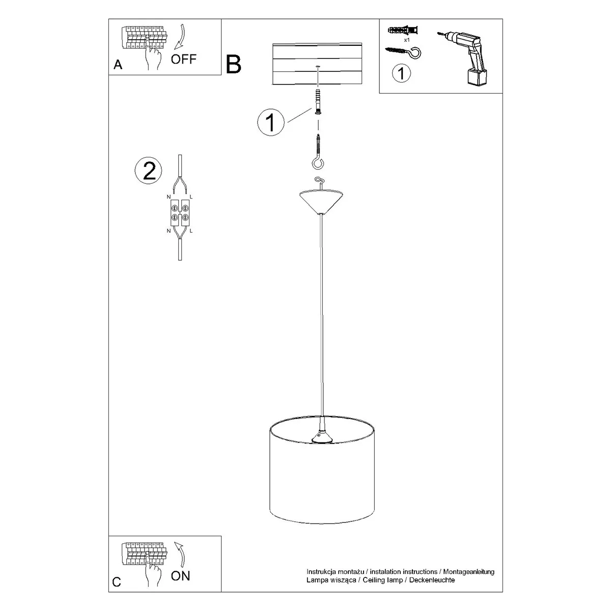 Cat 30cm Pendant Children and Nursery Lights Great Lighting UK Ltd
