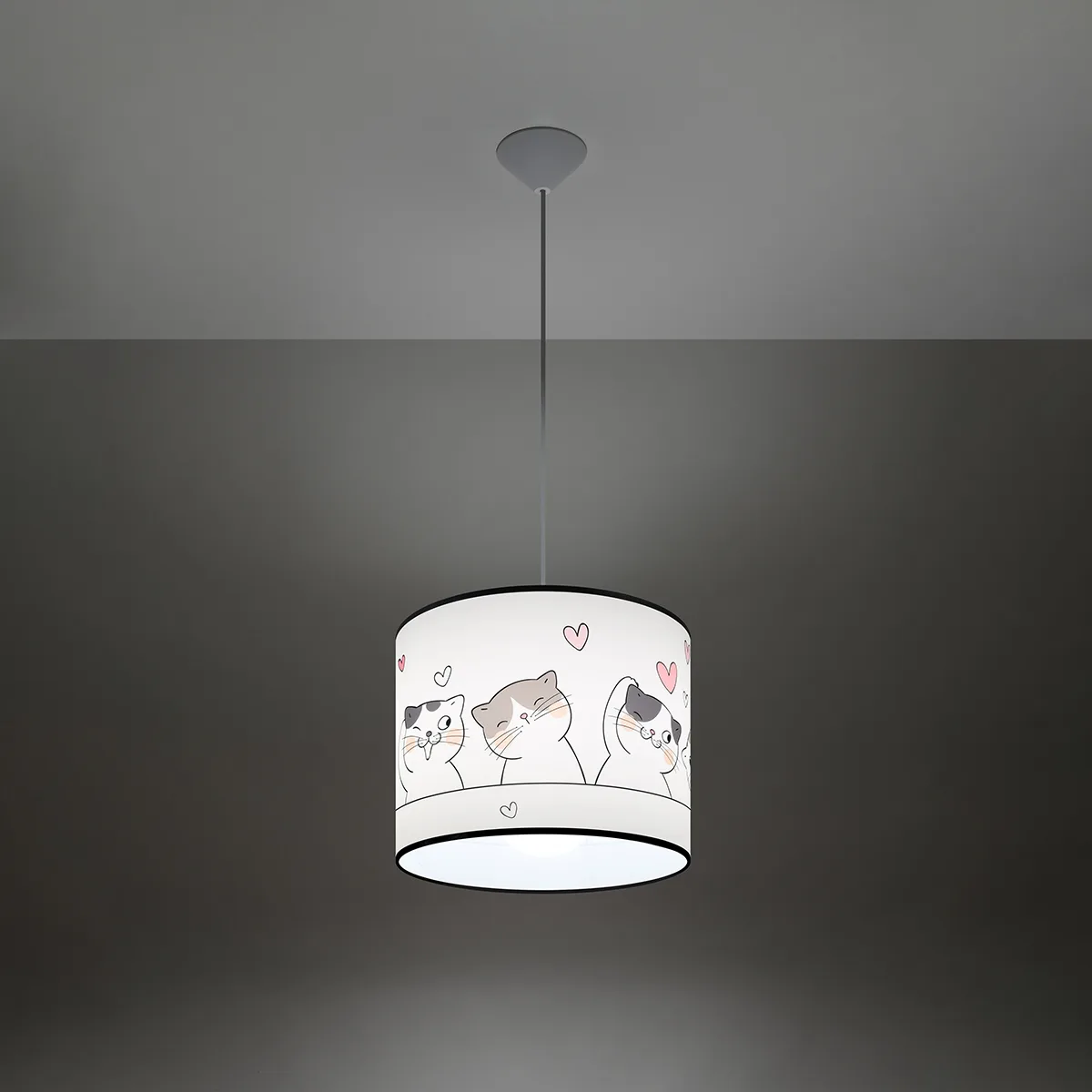 Cat 30cm Pendant Children and Nursery Lights Great Lighting UK Ltd