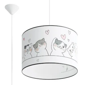 Cat 40cm Pendant Children and Nursery Lights Great Lighting UK Ltd