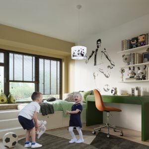 Pendant Lamp Football B 30 Nursery & Bedroom Pendants Great Lighting UK Ltd