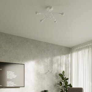 Wall Lamp Loop White Single Wall Lights Great Lighting UK Ltd