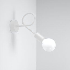 Wall Lamp Loop White Single Wall Lights Great Lighting UK Ltd
