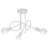 Chandelier Loop Three Light White Ceiling Chandeliers Great Lighting UK Ltd
