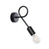 Wall Lamp Loop Black Single Wall Lights Great Lighting UK Ltd