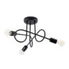 Chandelier Loop 3 Black Bedroom Ceiling Lights Great Lighting UK Ltd