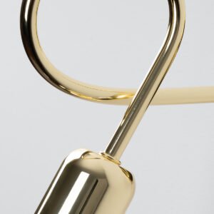 Wall Lamp Loop Glossy Gold Single Wall Lights Great Lighting UK Ltd
