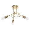 Chandelier Loop 3 Polished Gold Ceiling Chandeliers Great Lighting UK Ltd