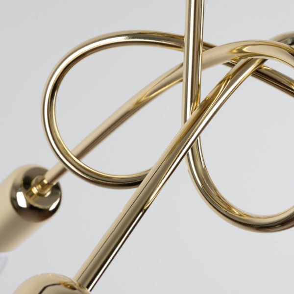 Chandelier Loop 3 Glossy Gold Ceiling Chandeliers Great Lighting UK Ltd