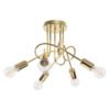 Chandelier Loop 5 Polished Gold Ceiling Chandeliers Great Lighting UK Ltd