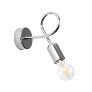 Wall Lamp Loop Chrome Single Wall Lights Great Lighting UK Ltd