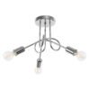 Chandelier Loop 3 Chrome Bedroom Ceiling Lights Great Lighting UK Ltd