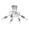 Chandelier Loop 5 Chrome Bedroom Ceiling Lights Great Lighting UK Ltd